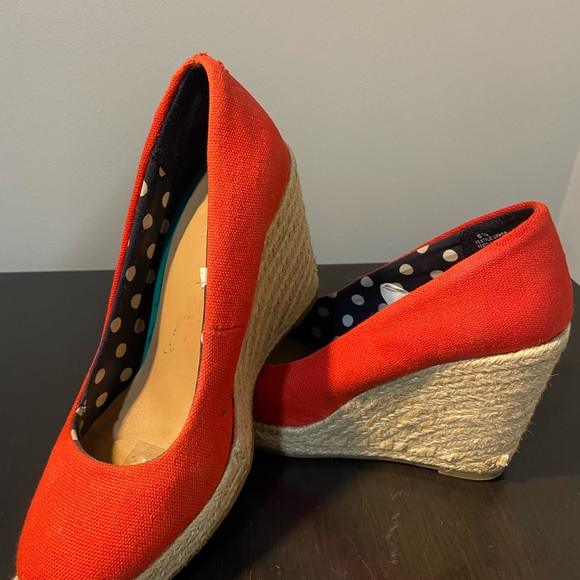 Espadrille Wedge, red Merona - Picture 5 of 5